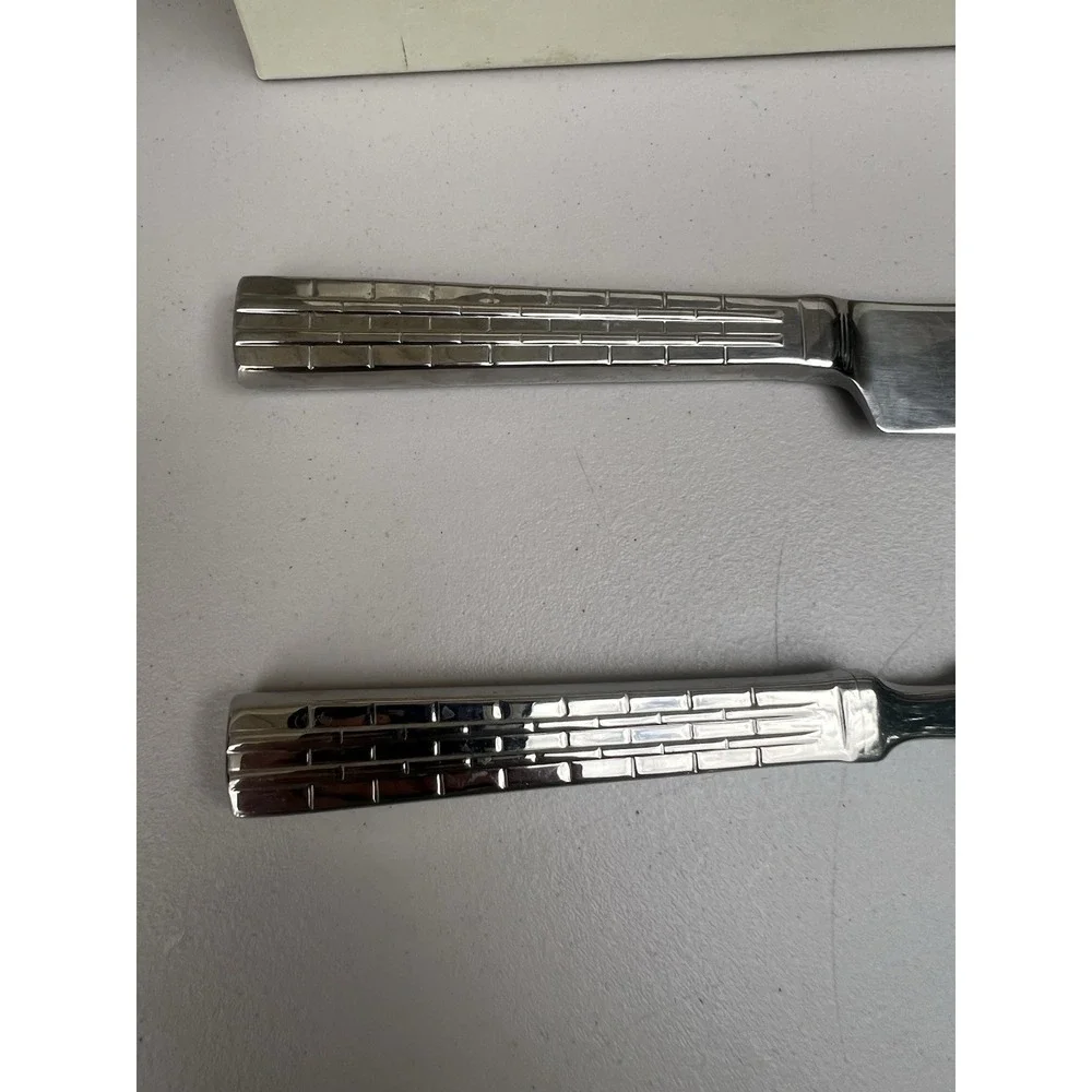Ralph Lauren Watchband Cake Knife And Server Stainless Steel Set